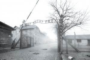 Arbeit Macht Frei - Work Will Set You Free - a sign you see as you enter Auschwitz.