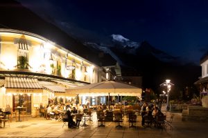Mont Blanc on a moonlit night