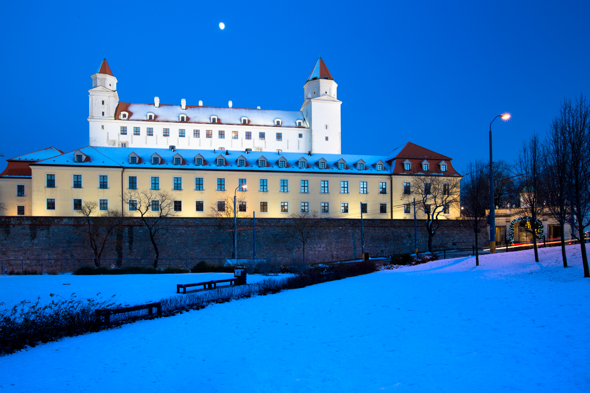 Bratislava Castle, all snowed in